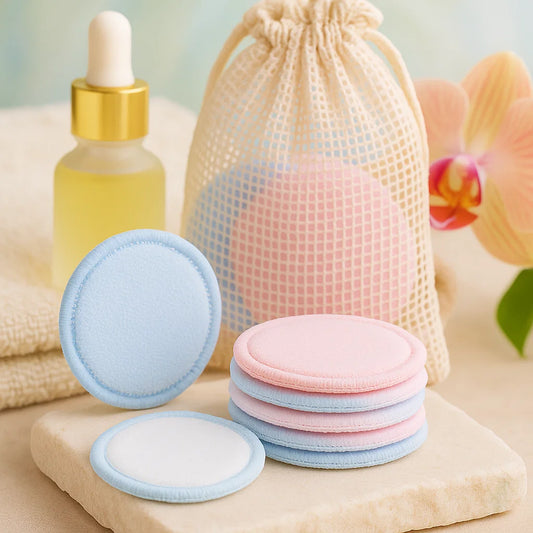 Microfiber make-up remover pads (herbruikbaar, eco-friendly)