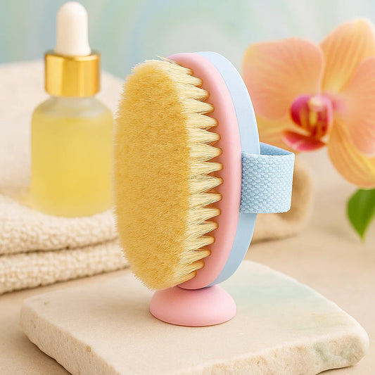 Droogborstel (body brush, lymphatic massage)